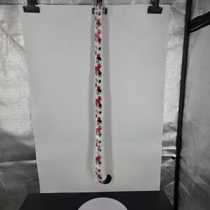 New Skull Blood Splatter Goth Punk Emo Web Canvas Belt Halloween XL